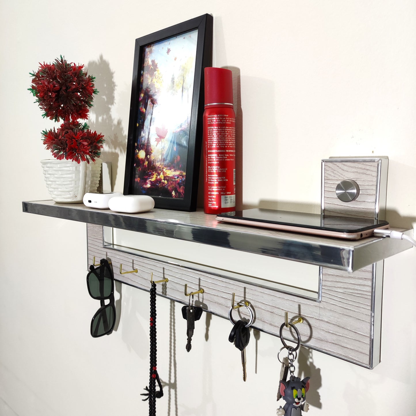 Key Holder with Shelf